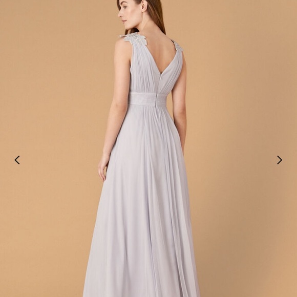 Pale Blue Monsoon Mischa Tulle Maxi Dress - Picture 2 of 13